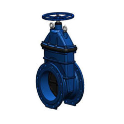 Задвижка чугунная с обрезиненным клином TECOFI Ду400 Ру16 L=310 мм